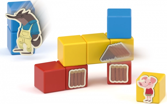 Magnetische Bausteine DIE DREI KLEINEN SCHWEINCHEN