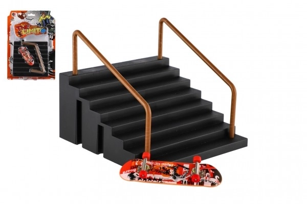 Finger-Skateboard Set mit Treppe und Geländer