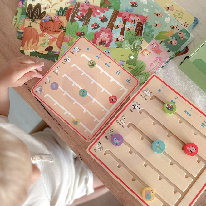 Tooky Toy Holzspiel Lernen der Tierzählung