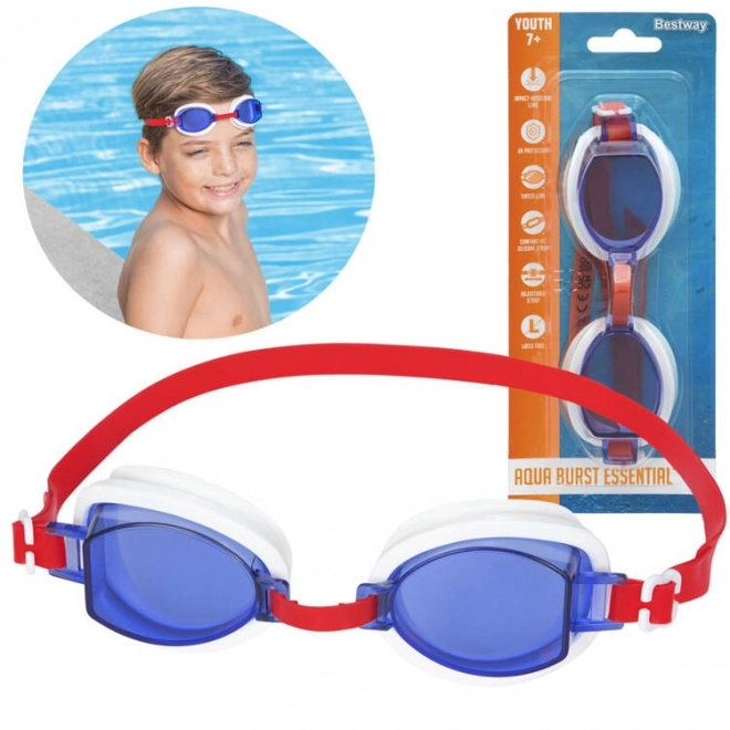 Bestway Schwimmbrille für Kinder ab 7 Jahren – Rot