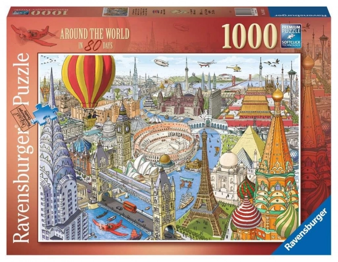 Puzzle Reise um die Welt in 80 Tagen 1000 Teile