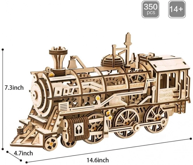 Rokr 3D Holzpuzzle Lokomotive