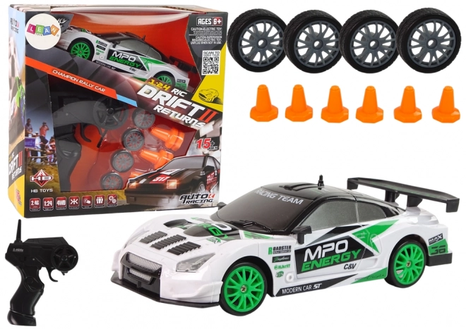 Rennwagen Drift RC Auto mit Wechselrädern