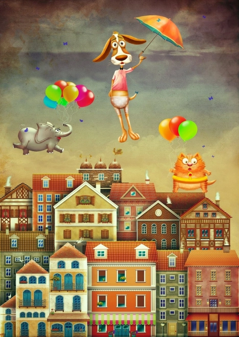 Enjoy Puzzle Über die Stadt 1000 Teile