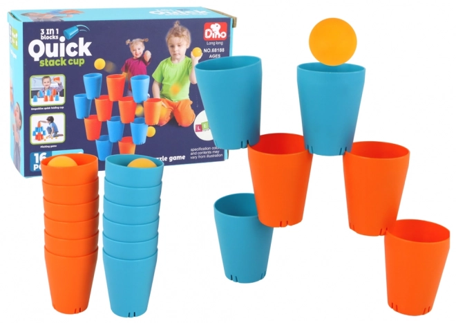 Kreative 3-in-1-Baubecher Spiel