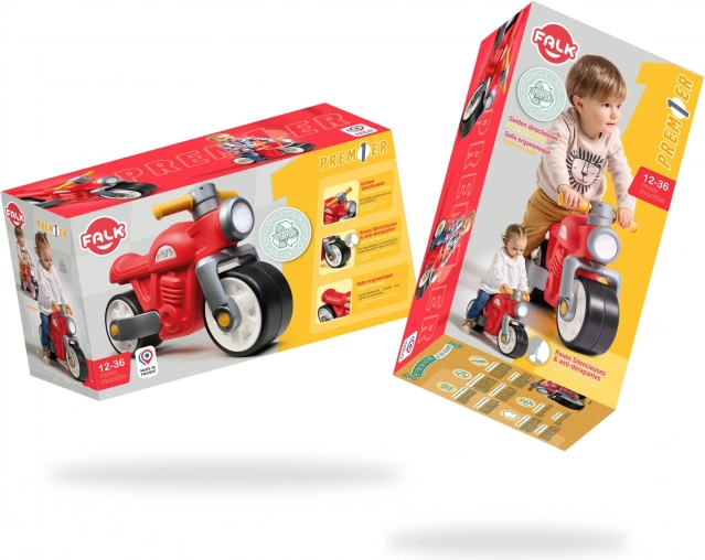 Kinder-Laufrad Retro Motorrad Rot 1+
