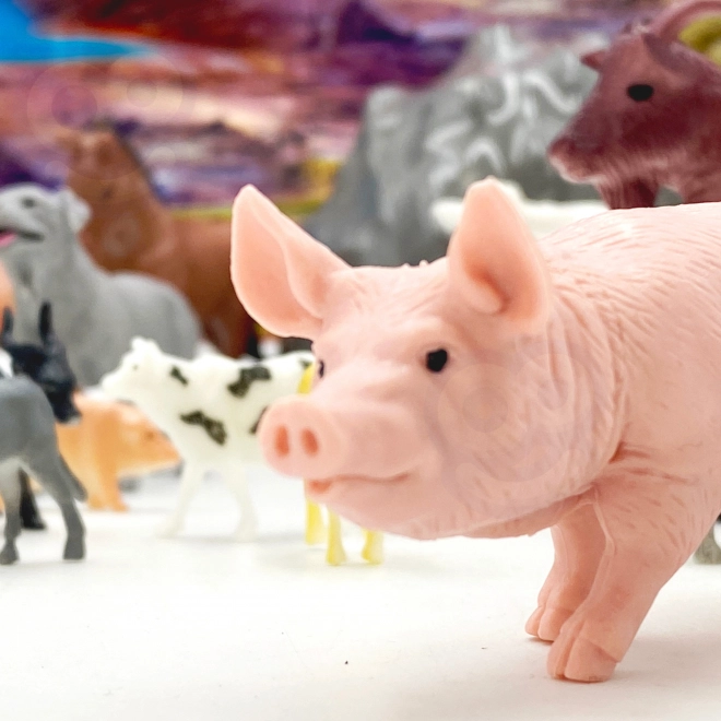 Woopie Tierfiguren Bauernhof Set 34-teilig