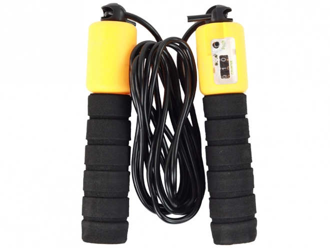 Springseil Schwarz-Orange Mit Zähler Fitness