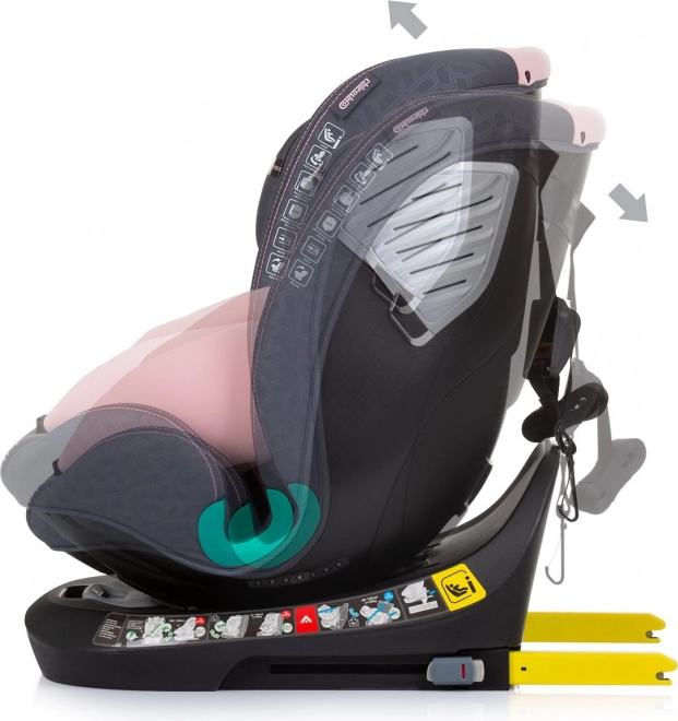 Chipolino Autokindersitz Supreme i-Size 360° Flamingo