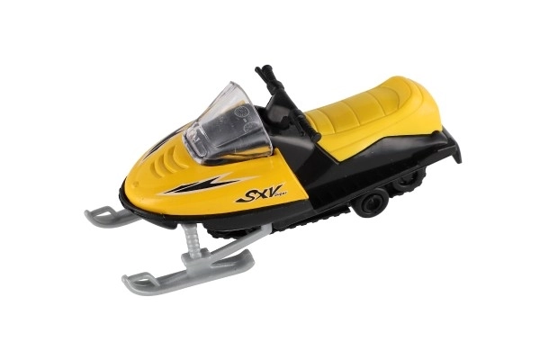 Spielzeug Schneescooter Metall/Kunststoff 13 cm, zum Aufziehen, 6 Farben