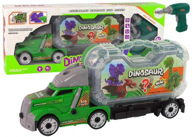 Dinosaurier-Stirnlampe zum Montieren mit Bohrer