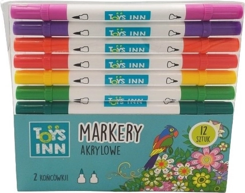 Acrylmarker mit zwei Spitzen 12 Stück