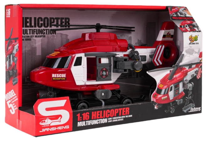 Rettungshubschrauber Feuerwehr Skala 1:16