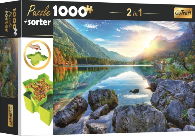 Puzzle-Set mit Sortierer 2-in-1: Hintersee, Deutschland 1000 Teile