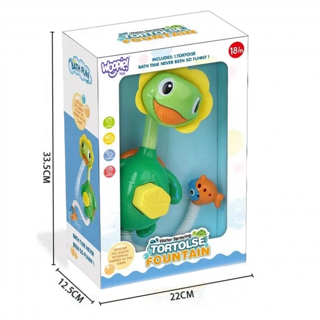 Woopie Badespielzeug Schildkröte Mini Dusche Fontäne