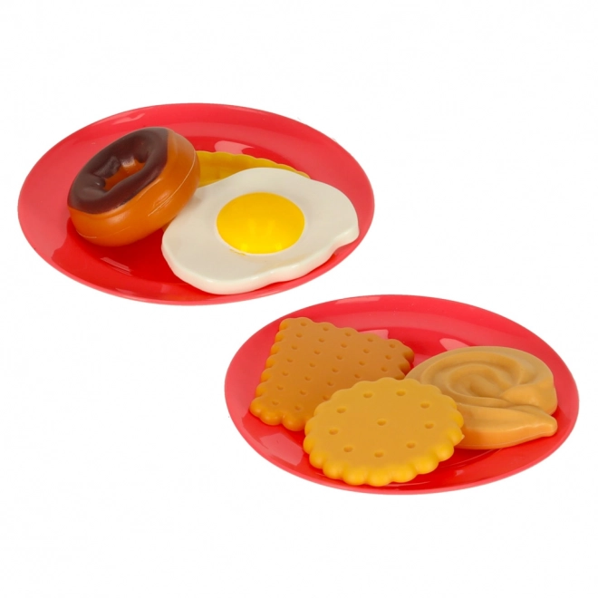 Kinderspielzeug-Küchenset mit Mikrowelle und Zubehör