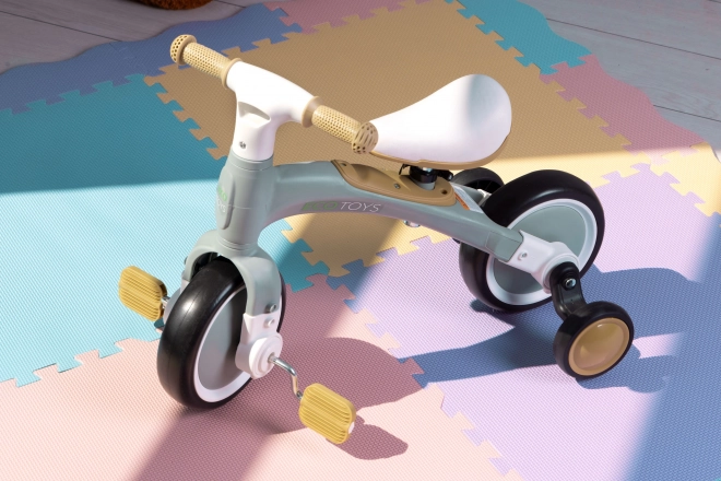 Balancefahrrad mit Pedalen - Grün 3in1 von Ecotoys