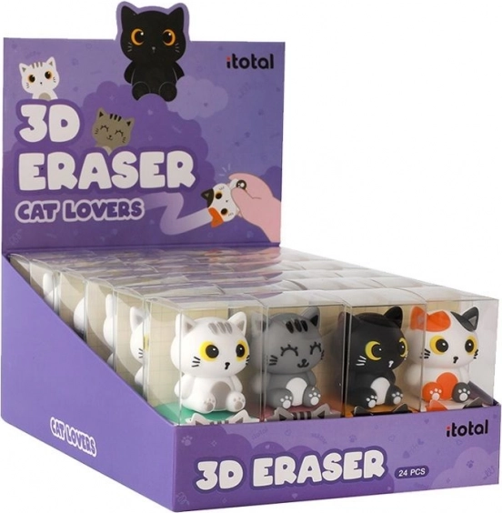 3D Katzenförmiges Radiergummiset