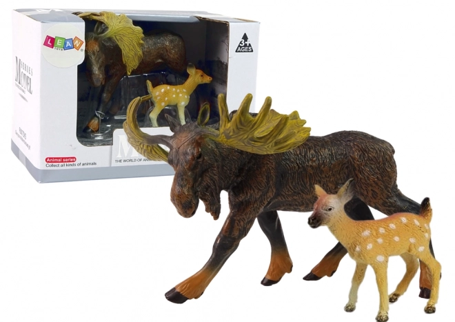 Waldtiere Figuren Set Elch und Rehkitz