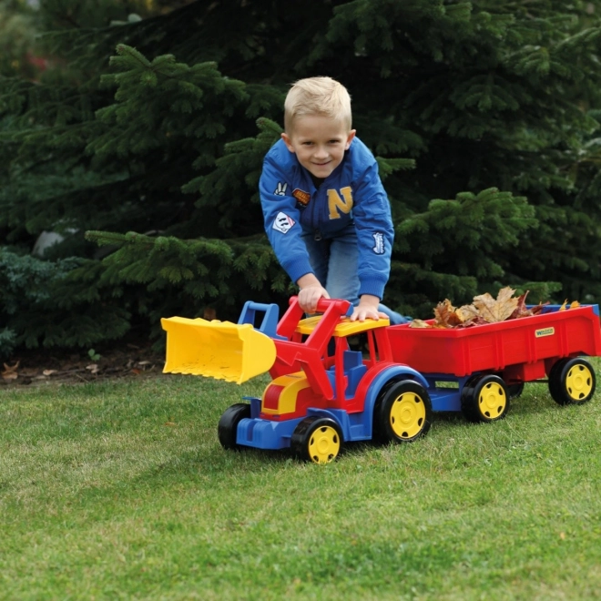 Großer Traktor-Lader mit Anhänger