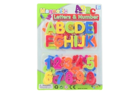Magnetische Zahlen und Buchstaben Karte
