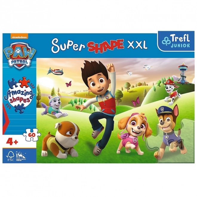 Puzzle Superform XXL PAW PATROL: Fröhliche Hunde 60 Teile