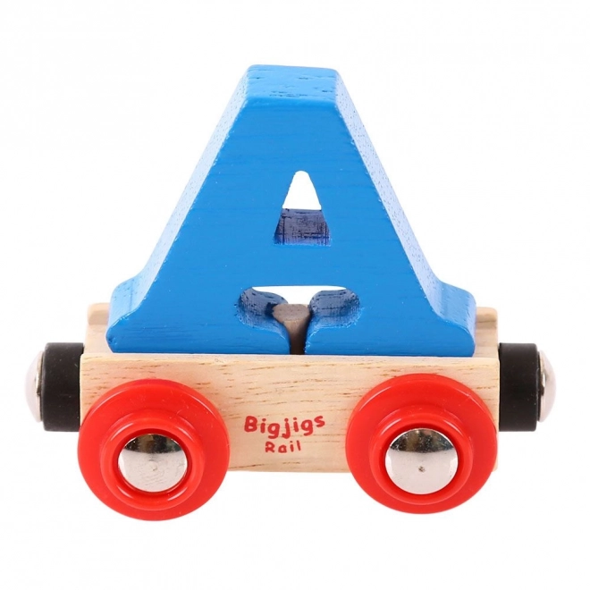 Bigjigs Rail Holzbuchstaben Waggon - Buchstabe A