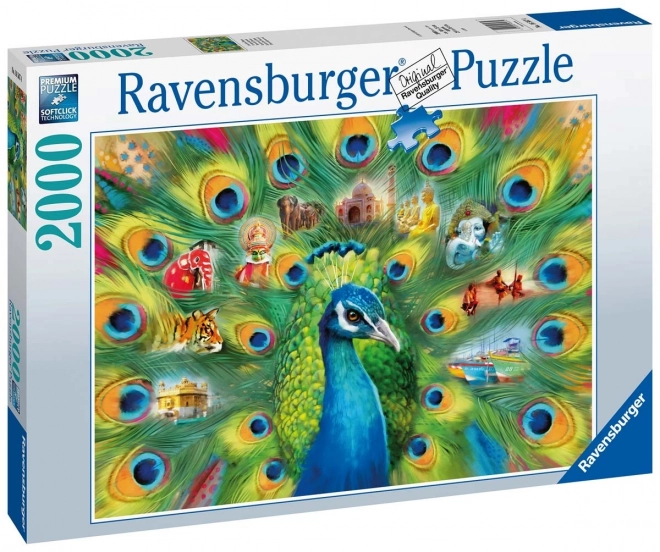 Ravensburger Puzzle Land des Pfaues 2000 Teile