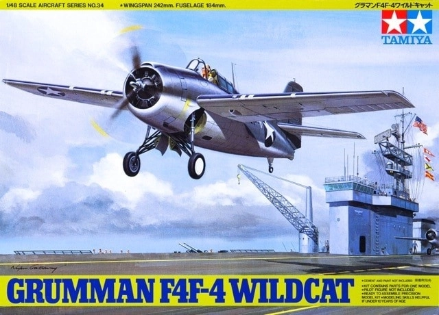 Plastikmodell Grumman F4F-4 Wildcat