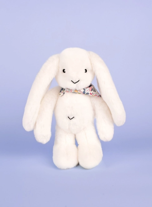 Doudou Plüschtier Hase mit Halstuch weiß 35 cm