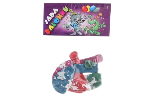 Runde Dinosaurier-Luftballons Set (4er Pack)