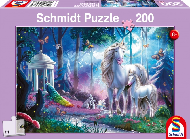 Puzzle Einhörner 200 Teile SCHMIDT