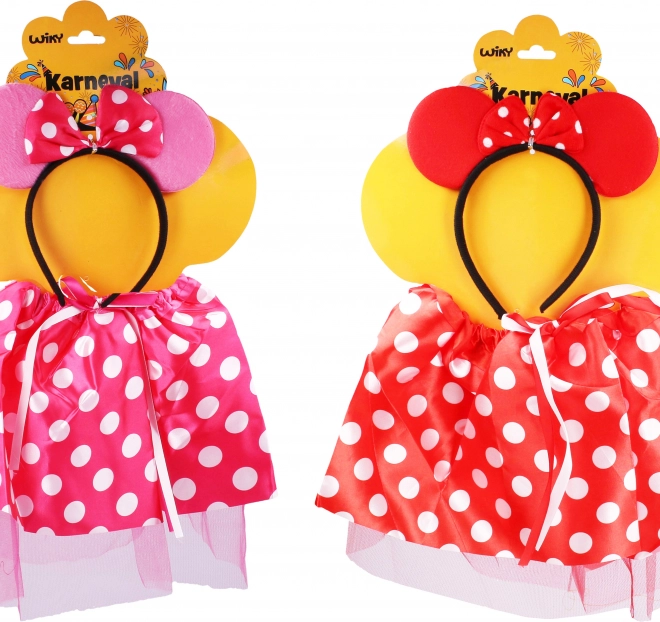 Karneval-Set Maus Tupfen