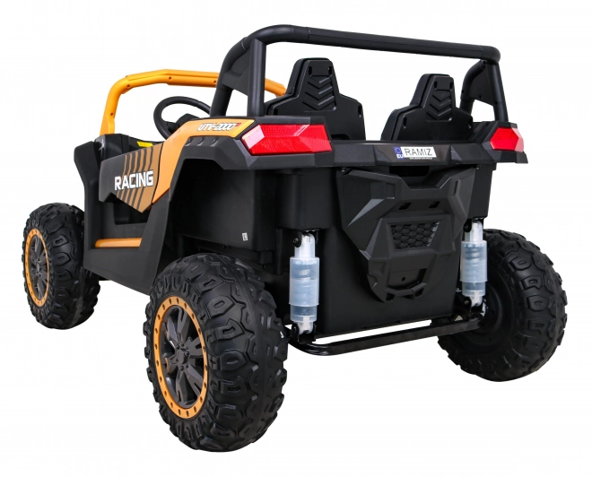 Buggy ATV Racing pro 2 Kinder + Antrieb 4x4 + Fernsteuerung + langsamer Start + MP3 LED – Gold