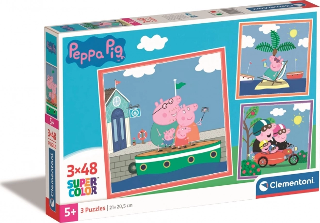 Clementoni Puzzle Peppa Wutz 3x48 Teile