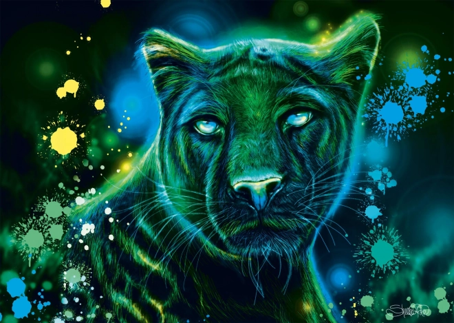 Schmidt Puzzle Neon: Panther 1000 Teile