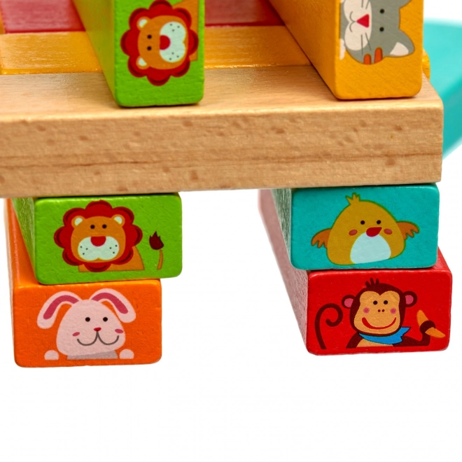 Lucy & Leo Holzspiel Jenga für Kinder - Errate das Tier!