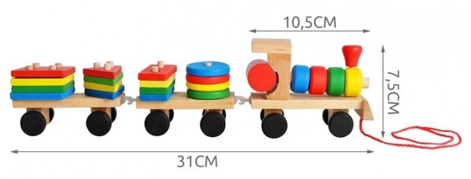 Holzeisenbahn Sortierpuzzle