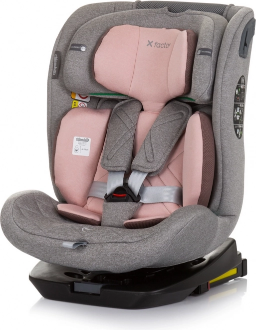 Autokindersitz Isofix X Factor i-Size 40-150 cm 360° Flamingo