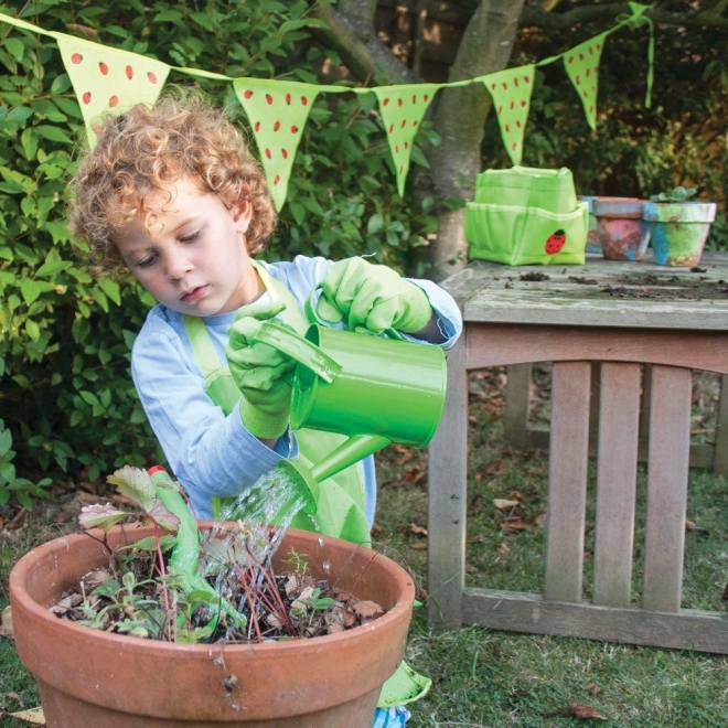 Bigjigs Toys Gartenset mit grüner Leinwandtasche