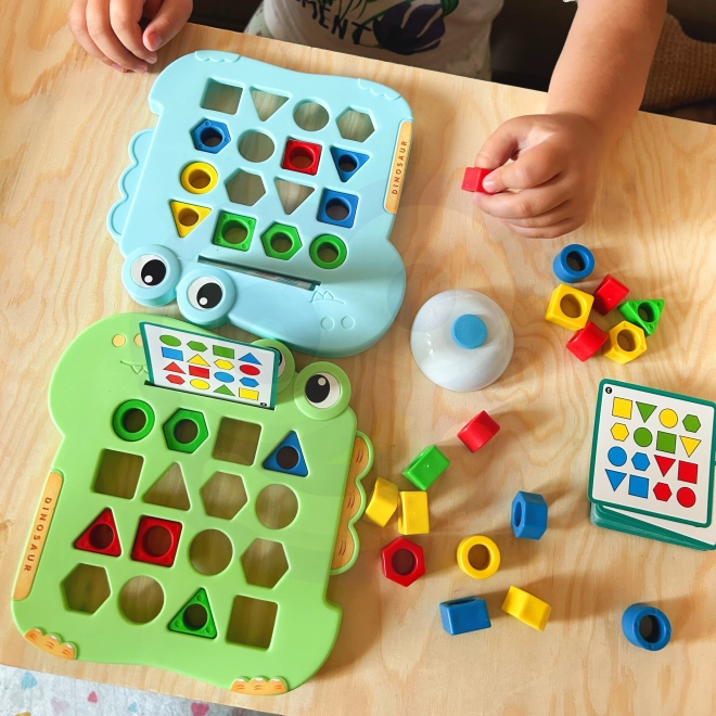 Woopie Montessori Dinosaurier Geschicklichkeitsspiel Formsortierung