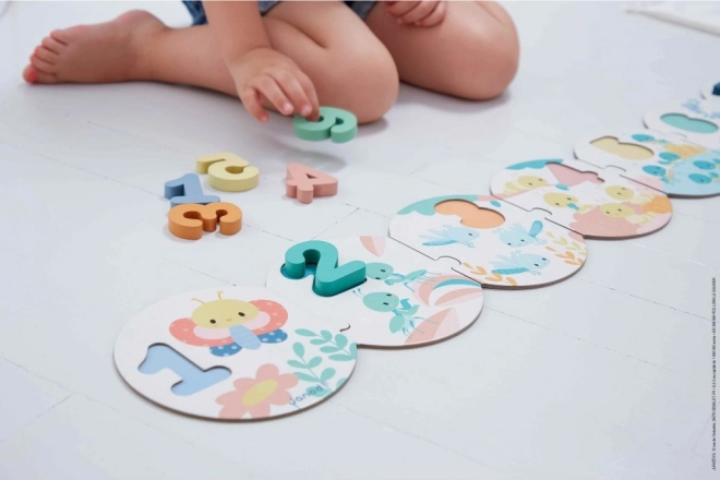 Janod Steckpuzzle Meine ersten Zahlen 2-in-1