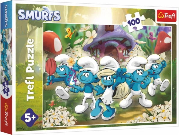 Puzzle – Lernen Sie die Schlümpfe kennen, 100 Teile