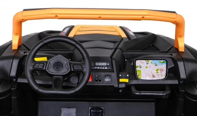 Buggy ATV Racing pro 2 Kinder + Antrieb 4x4 + Fernsteuerung + langsamer Start + MP3 LED – Gold