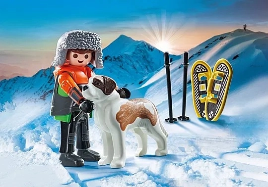 Playmobil Abenteurer mit Bernhardiner
