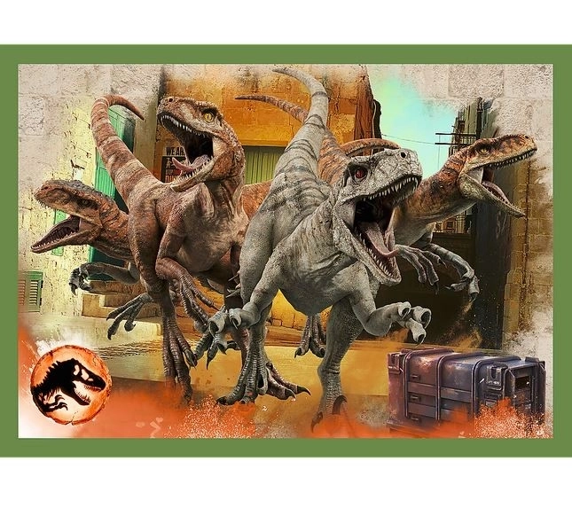 Puzzle 4-in-1 Gefährliche Dinosaurier Jurassic World