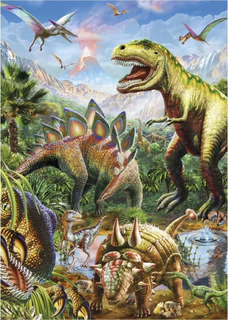Leuchtendes Dinosaurier-Puzzle 100 XL Teile