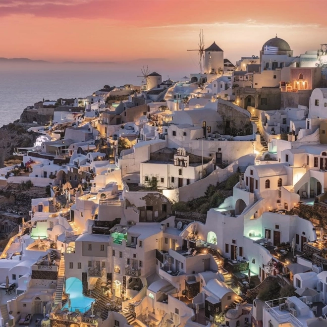 Puzzle Schattierungen von Santorini 1000 Teile