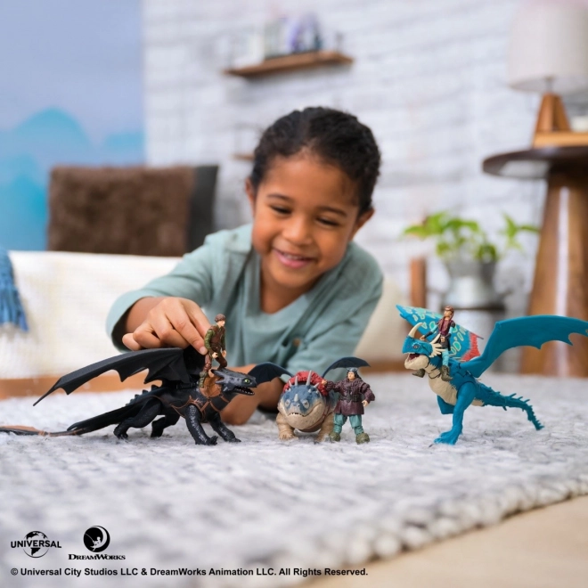 Figuren von Drachenzähmen leicht gemacht Krieger und Drache Sortiment