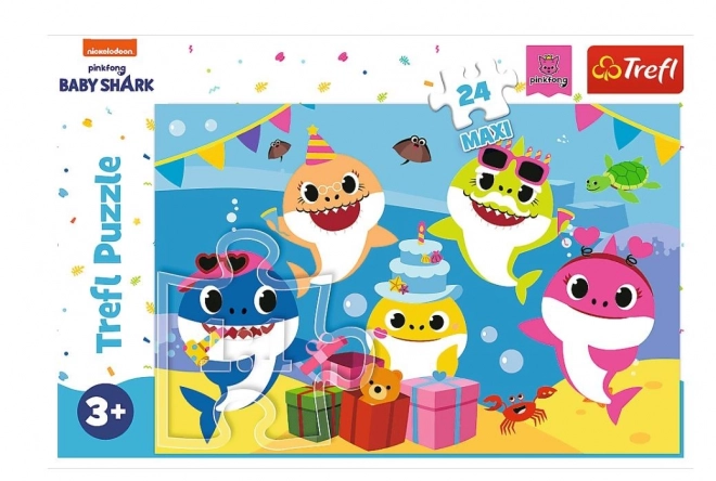 Baby Shark Lustiges Maxi Puzzle - 24 Teile